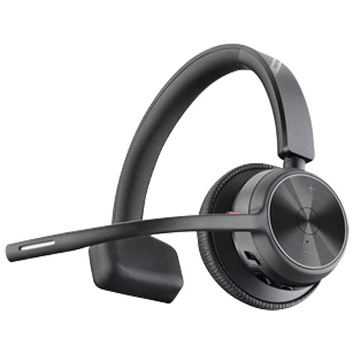 HP Poly Voyager 4310 On-Ear Noise Cancelling Wireless Bluetooth Headset - Black