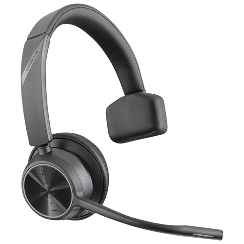 HP Poly Voyager 4310 On-Ear Noise Cancelling Wireless Bluetooth Headset - Black