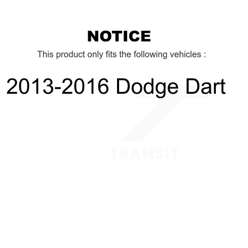 Front Suspension Stabilizer Bar Link Kit 72-K750691 For 2013-2016 Dodge Dart