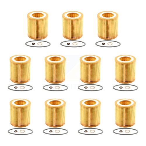 PUR  Engine Cartridge Oil Filter (11 Pack) for Bmw X5 X3 328I Xdrive X1 323I 320I 335I X6 128I K56-100230
