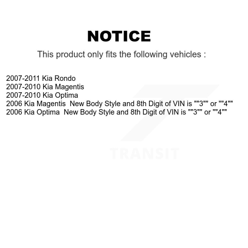 Rear Shock Absorber 78-5615 For Kia Rondo Optima Magentis