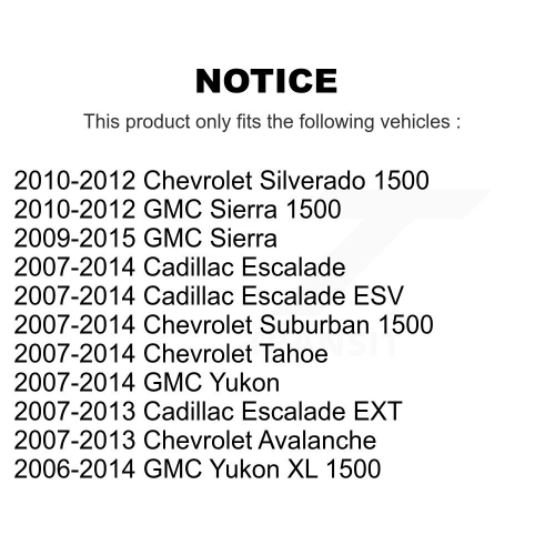 Rear Parking Brake Hardware Kit 13-H7339 For Chevrolet GMC Sierra 1500 Silverado Avalanche Cadillac