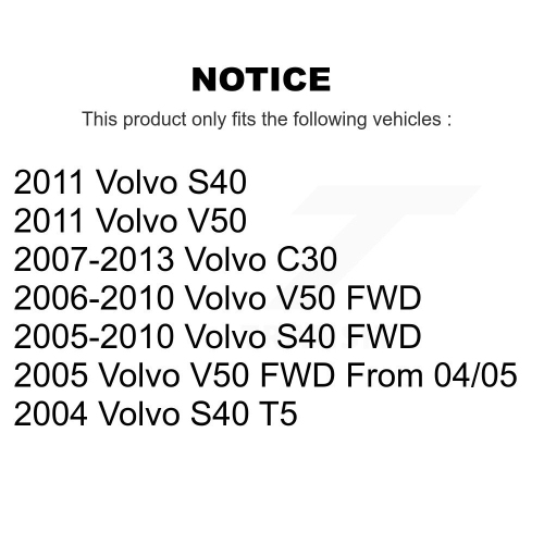 Rear Shock Absorber 78-5617 For Volvo S40 C30 V50