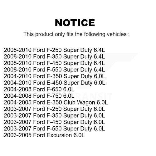 Filtre à huile à cartouche moteur pour Ford F-350 Super Duty F-250 E-350 Excursion Club K56-100370