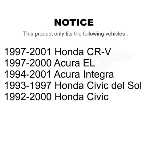 Front Lower Suspension Ball Joint 72-K9802 For Honda Civic CR-V Acura Integra EL del Sol
