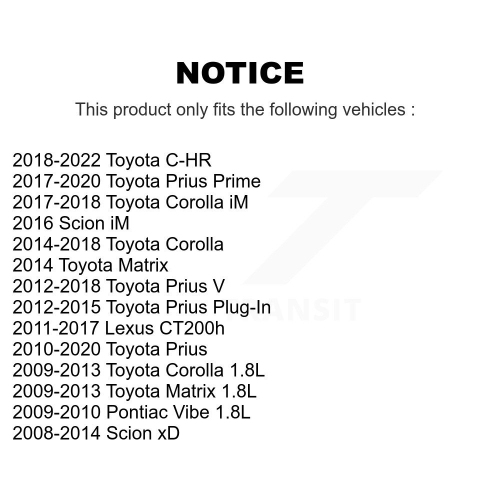 Filtre à huile à cartouche moteur pour Toyota Corolla Matrix C-HR Prius Pontiac Vibe V K56-100229