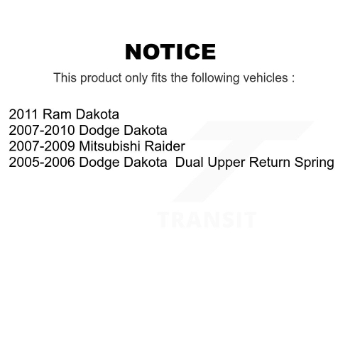 Rear Drum Brake Hardware Kit 13-H7359 For Dakota Dodge Ram Mitsubishi Raider