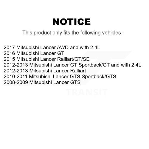 Front Suspension Struts Kit For Mitsubishi Lancer K78-100791