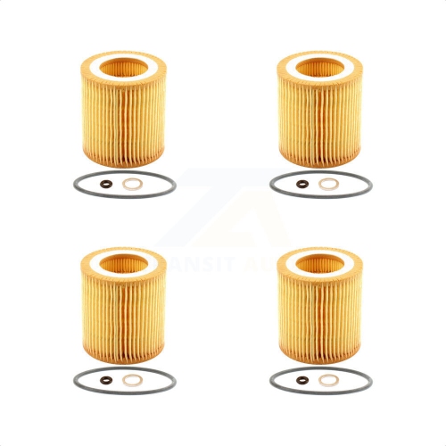 PUR  Engine Cartridge Oil Filter (4 Pack) for Bmw X5 X3 328I Xdrive X1 323I 320I 335I X6 128I K56-100106