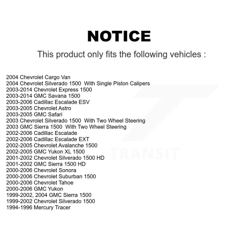 Rear Parking Brake Hardware Kit 13-H7322 For Chevrolet GMC Silverado 1500 Sierra Avalanche Express