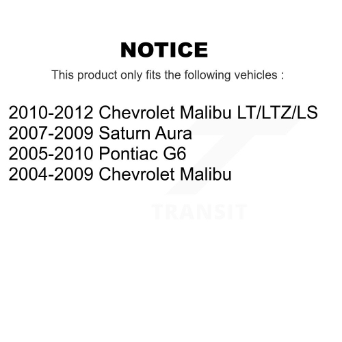 Front Suspension Strut Shock Mounting Kit For Chevrolet Malibu Pontiac G6 Saturn Aura K73-100178