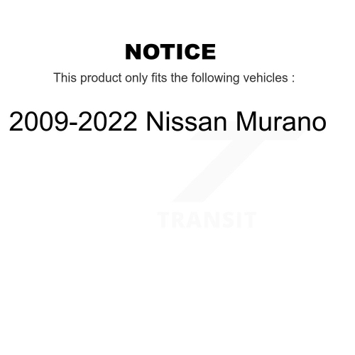 Rear Suspension Shock Absorbers Pair For 2009-2022 Nissan Murano K78-100389
