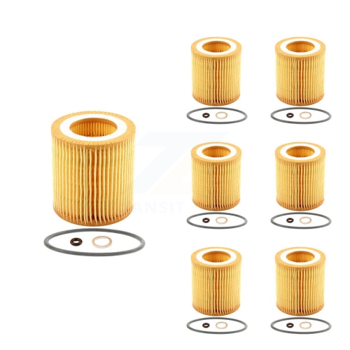 PUR  Engine Cartridge Oil Filter (7 Pack) for Bmw X5 X3 328I Xdrive X1 323I 320I 335I X6 128I K56-100350