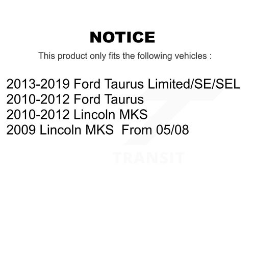 Rear Suspension Shock Absorbers Pair For Ford Taurus Lincoln MKS K78-100417