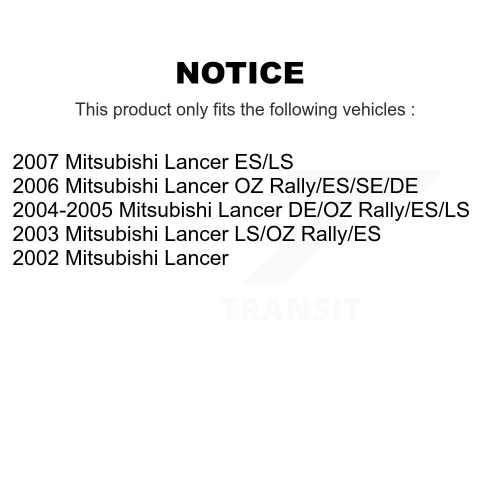 Rear Drum Brake Hardware Kit 13-H17381 For Mitsubishi Lancer