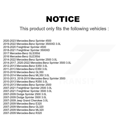 Filtre à huile à cartouche moteur pour Mercedes-Benz Sprinter 2500 ML350 3500 Jeep E350 K56-100372