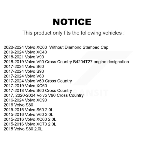 Engine Cartridge Oil Filter For Volvo XC60 XC90 XC40 S60 V60 Cross Country V90 K56-100581