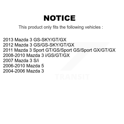 Front Suspension Struts Kit For Mazda 3 5 K78-100817