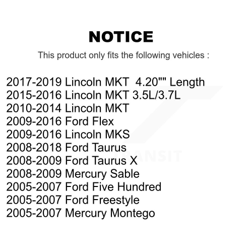 Front Outer Tie Rod End Pair For Ford Taurus Flex Lincoln Five Hundred MKS Freestyle MKT K72-101343