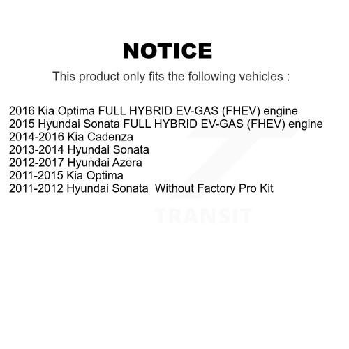Rear Shock Absorber 78-5646 For Hyundai Sonata Kia Optima Cadenza Azera