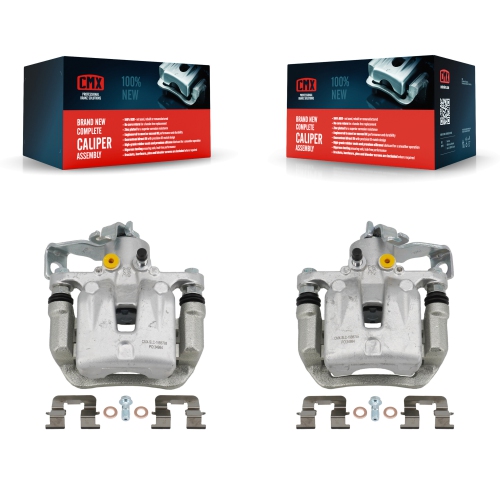 CMX  Rear Brake Caliper (Left Right) Kit for Kia Hyundai Forte Elantra Gt Veloster Forte5 Koup Kbc-100437