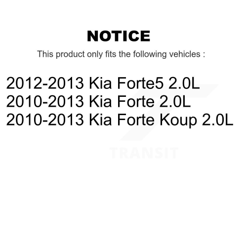 Ensemble d'étrier de frein avant arrière gauche pour Kia Forte Koup Forte5 2,0 L KBC-100557