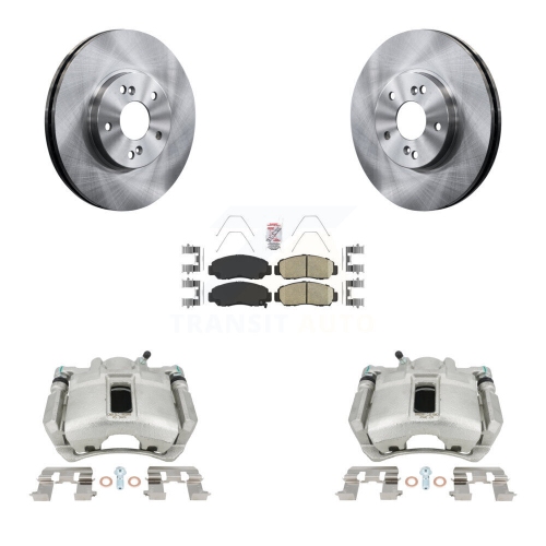 Front Disc Brake Caliper Rotors And Ceramic Pads Kit For Honda Accord KC8-100052N