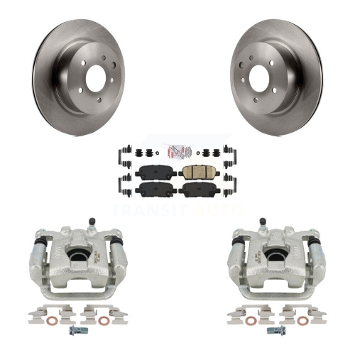Rear Disc Brake Caliper Rotors And Ceramic Pads Kit For 2019-2022 Nissan Maxima KC8-100782N