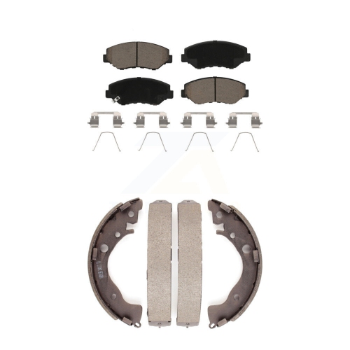 Plaquettes de frein en céramique à l'avant et à l'arrière pour Honda Civic KCN-100400