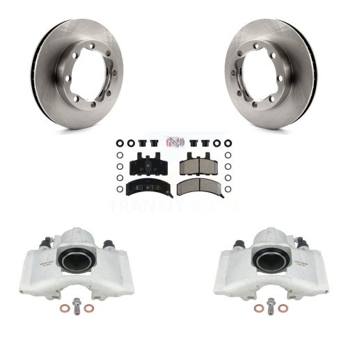 Front Brake Caliper Rotors & Semi-Metallic Pad Kit For 1994 K1500 Suburban Chevrolet GMC KC8-100524N