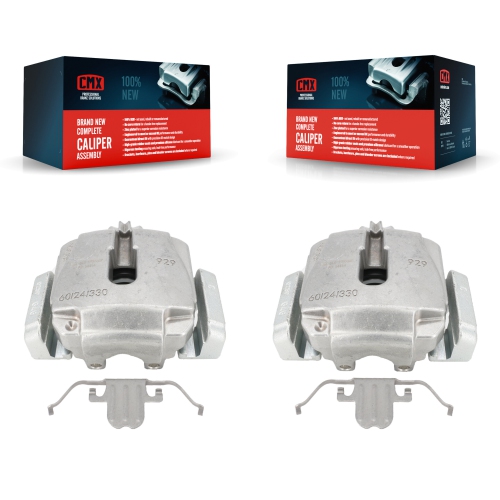 CMX  Front Disc Brake Caliper Left Right Side (Driver Passenger) Kit for Bmw 528I Xdrive Kbc-100248