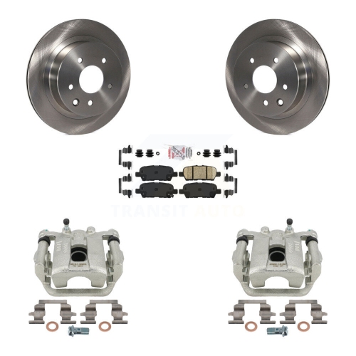 Rear Disc Brake Caliper Rotors And Ceramic Pads Kit For Nissan Rogue Sport Qashqai LEAF KC8-100691N