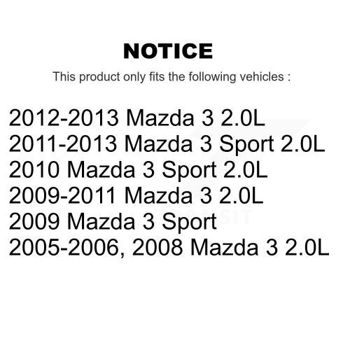Front Rear Disc Brake Caliper Left Right Side Kit For Mazda 3 Sport KBC-100492