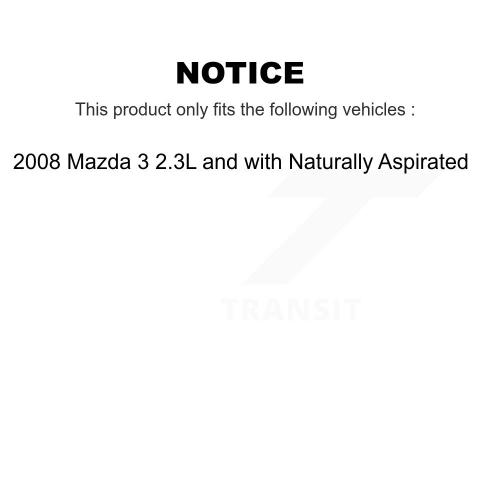 Ensemble de disques d'étrier de frein à disque avant arrière et plaquettes semi-métalliques pour Mazda 3 Sport KC8-101000S