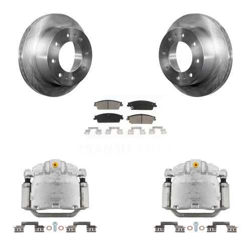 CMX  Rear Disc Brake Caliper Rotor & Ceramic Pad Kit for 2011 Chevrolet Silverado 1500 Hybrid Kc8-100546C