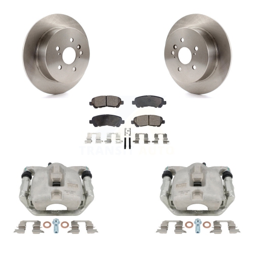 Disques d'étrier de frein arrière et plaquettes semi-métalliques pour Toyota Highlander KC8-100560P 2008-2013