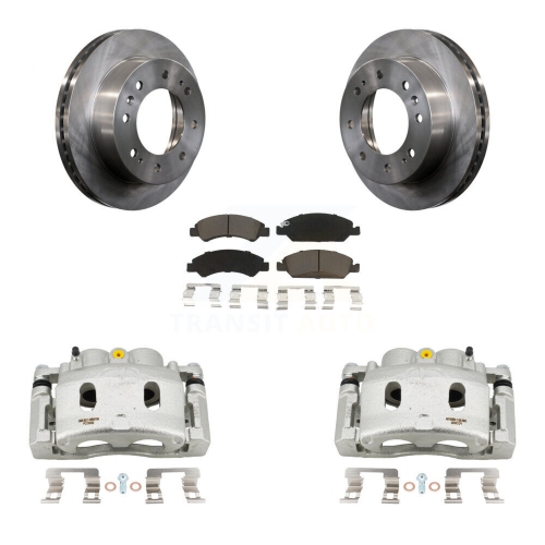 CMX  Front Disc Brake Caliper Rotors Ceramic Pad Kit for 2011 Chevrolet Silverado 1500 Hybrid Kc8-100261C