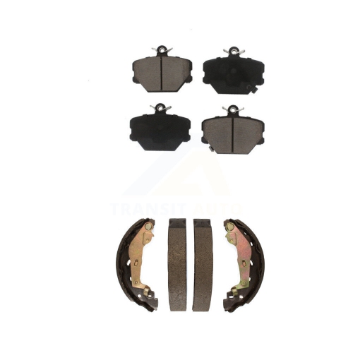 Front Rear Ceramic Brake Pads And Drum Shoes Kit For Smart Fortwo KCN-100426