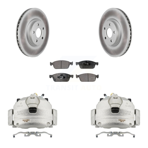 Disque de frein à étrier enduit et plaquettes semi-métalliques pour Ford Transit Connect KCG-100747P