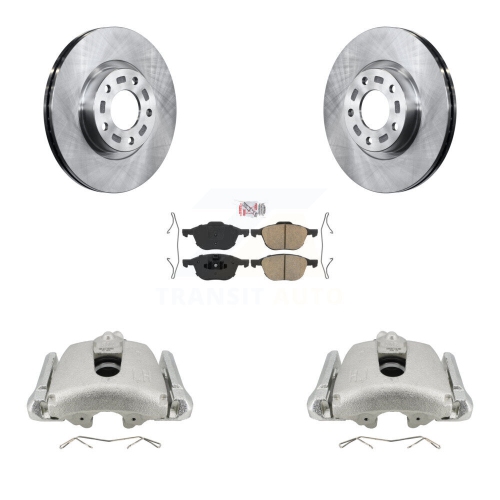 Front Disc Brake Caliper Rotors And Ceramic Pads Kit For Mazda 3 5 Sport KC8-100283N