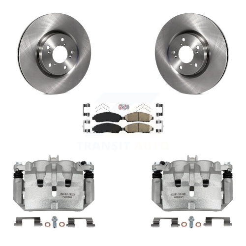 Front Disc Brake Caliper Rotors And Ceramic Pads Kit For Acura MDX ZDX KC8-100462N