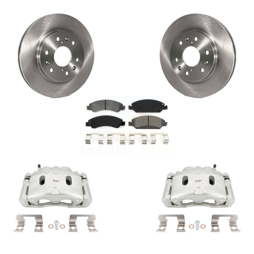TRANSIT AUTO  Front Brake Caliper Rotors Semi-Metallic Pad Kit for Chevrolet Gmc Silverado 1500 Sierra Kc8-100173S