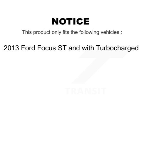 Jeu de plaquettes semi-métalliques pour étrier de frein arrière avant pour Ford Focus ST KC8-100796P 13-18