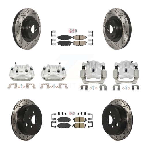 Jeu de plaquettes en céramique pour étrier de frein arrière avant pour Subaru Outback 2,5&nbsp;L KCD-100584N