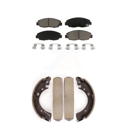 TRANSIT AUTO  Front Rear Ceramic Brake Pads And Drum Shoes Kit for Honda Civic Acura El Kcn-100430