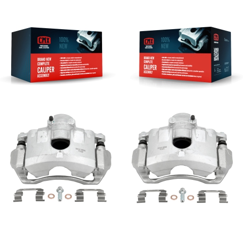 CMX  Front Disc Brake Caliper Assembly Left Right Side (Driver Passenger) Kit for Ford Focus Kbc-100146