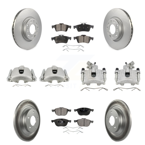 Disques avant à étrier de frein arrière enduits et jeu de plaquettes semi-métalliques pour Mazda 5 KCG-100912P