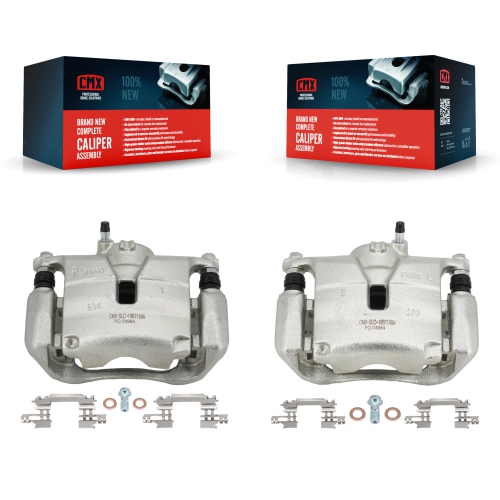 CMX  Front Disc Brake Caliper Left Right Side (Driver Passenger) Kit for Mazda 3 Cx-3 Sport Kbc-100208