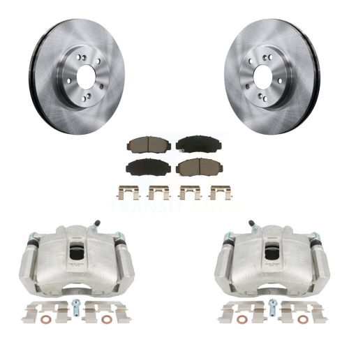 CMX  Front Disc Brake Caliper Rotors And Ceramic Pads Kit for Honda Accord Acura Tsx Tl Cl Kc8-100084C