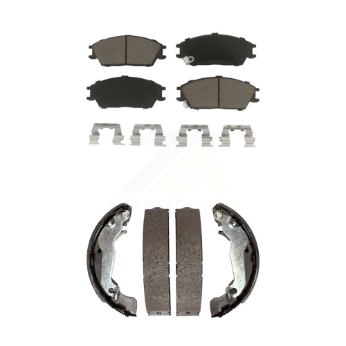 TRANSIT AUTO  Front Rear Ceramic Brake Pads And Drum Shoes Kit for 2003-2005 Hyundai Accent Kcn-100414